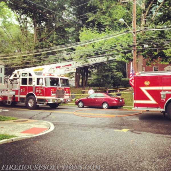 Tower Ladder 9 Operating At 154 Underhill Avenue 
